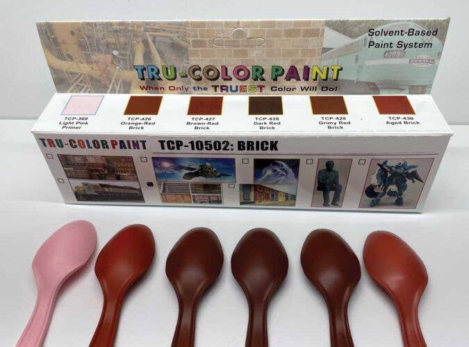TruColor Brick Paint Set Includes Six Common Brick Colors 1oz 29.6mL Each 70910502