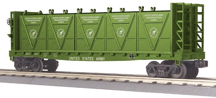 MTH - Bulkhead Flatcar w/LCL Container Load - 3-Rail - Ready to Run ...