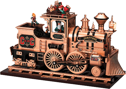 Mr Xmas - Christmas Cannonball(TM) Music Box - Train w/Animated