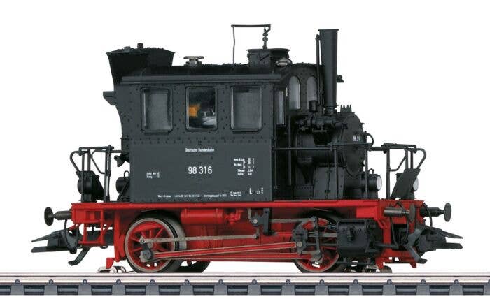 HOゲージ、グラスカステン　DB 98.3 Marklin - Class 98.3 PtL 2/2 0-4-0 Glasskasten/Glassbox - 3-Rail w