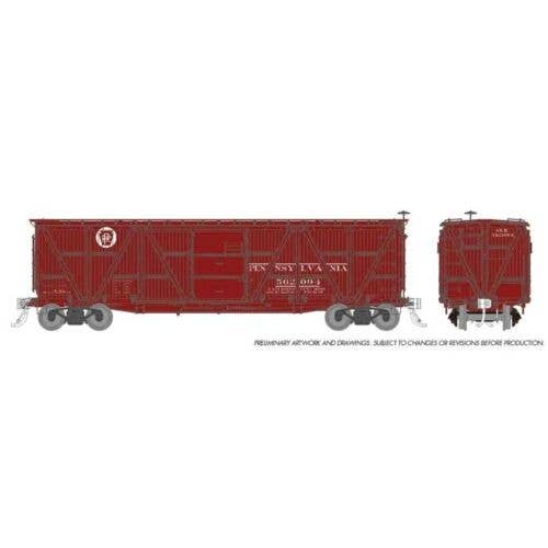 Rapido Class X23 Wood Boxcar 6Pack Ready to Run Pennsylvania