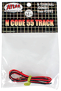 Atlas - Code 55 Accessories - Terminal Rail Joiners - 1 Pair
