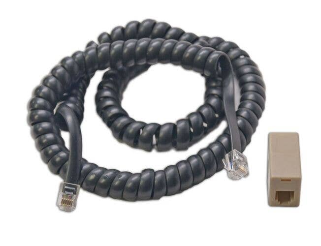 Digitrax Coiled Cord & RJ12 Modular Adapter 245LNCCMC1