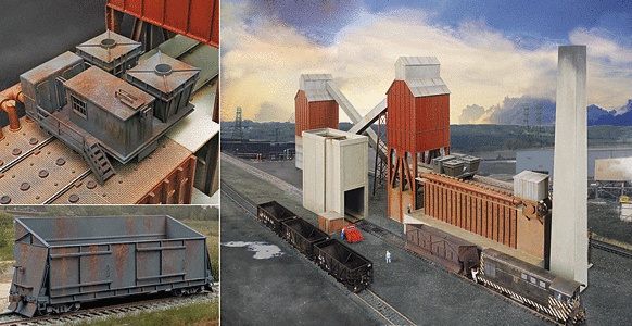 Walthers - Coke Oven & Quench Tower w/Larry & Quench Cars