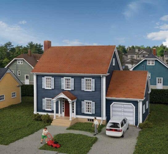 Walthers Colonial House Kit 63/4 x 5 x 43/4" 17.1 x 12.7 x 12cm