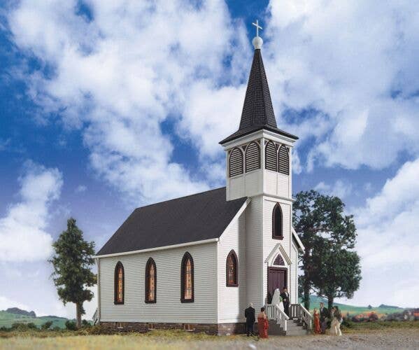Walthers - Cottage Grove Church - Kit - 7 x 3-1/2 x 8