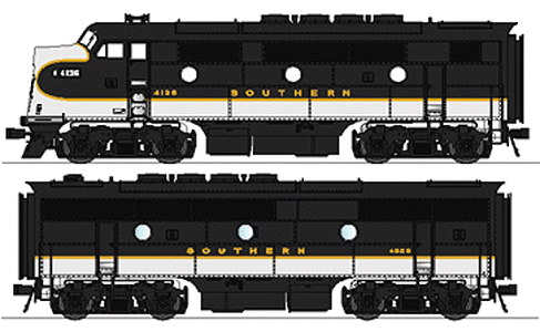 PCM - Diesel EMD F3 Ph1 A/B Set w/LokSound/DC/DCC w/A/B Lashed Up ...