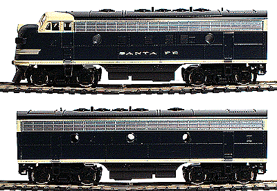 Stewart F3B PhaseⅠ Unpwd. Santa fe Stewart F3B PhaseⅠ Unpwd. Santa fe Santa Fe Railway Historical