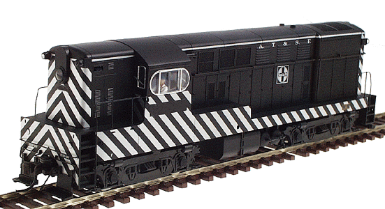 EISENBAHN 鉄道 WIDE GRAPHICS Atlas - Diesel F-M H16-44 Powered - Santa Fe - Painted (black