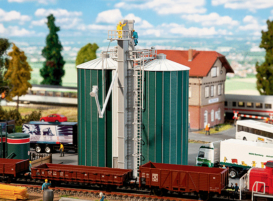 Double Silo w/Elevator -- Kit - 5-7/8 x 5-1/8 x 7-7/8"  15 x 13 x 20cm