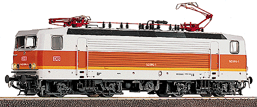 Roco - Electric 143 Powered Era V - DB-AG (white, orange) - 625-63558