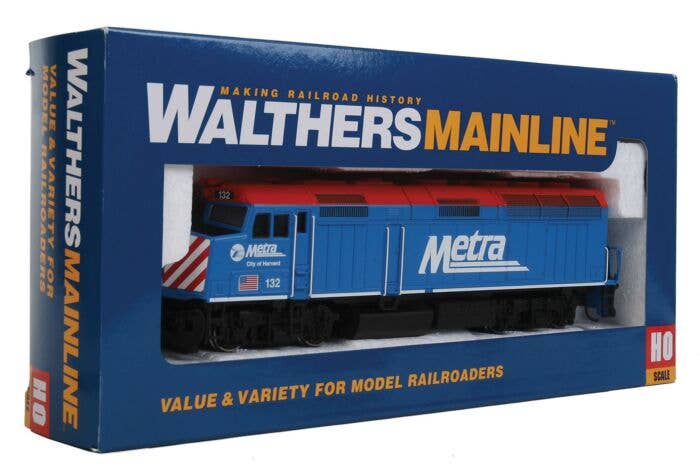 Walthers - EMD F40PH - Standard DC - Metra #132 (City of Harvard