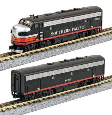 KATO EMD F7 Nゲージ 2両セット Kato - EMD F7 A-B Set - DCC - Southern Pacific 6182, 8082 (Black