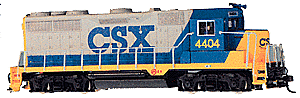 Bachmann Plus Diesel Locomotive EMD GP35 CSX #4404