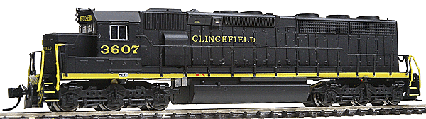 Intermount - EMD SD45-2 - Standard DC - Clinchfield (black, yellow