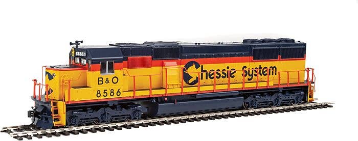 Walthers - EMD SD50 - Standard DC - Chessie System B&O #8586 (yellow ...