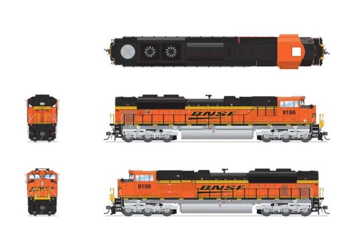 BLI - EMD SD70ACe - Standard DC - Stealth Series - BNSF Railway