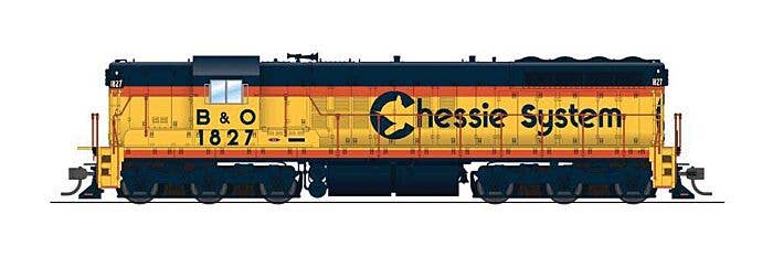BLI - EMD SD7 - Sound and DCC - Paragon3(TM) - Chessie System B&O 1827 ...
