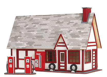 184-81  -  Ernie's Gas Station - N Scale main image 0