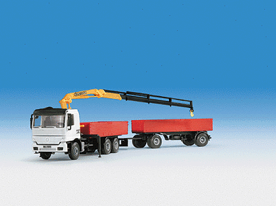 Maquette Kibri 16102 - Train Robel Palfinger SKL Bullock Avec Grue - 1/87 HO