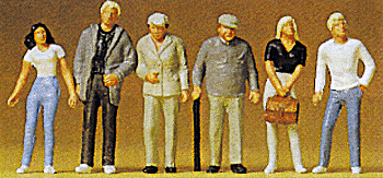 Preiser 10306 HO Swimming People Figures (Set Of 6