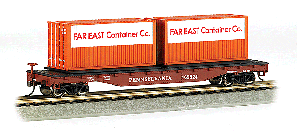 Bachmann - Flatcar w/Container Load - Pennsylvania Railroad - 160