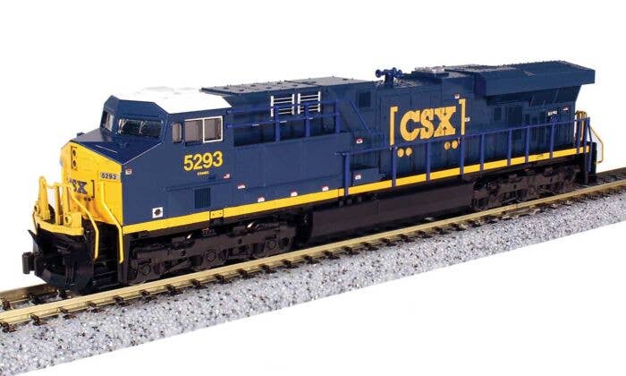 Kato - GE ES44AC GEVO - DCC - CSX #5293 (blue, yellow, Boxcar Logo