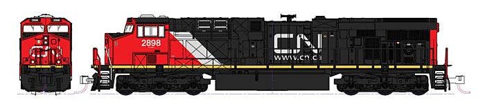 Kato - Locomotiva Diesel GE ES44AC GEVO In Scala N - Modello CN #2952 - Pronta Per DCC, Con Luci E Motore A 5 Poli - 2