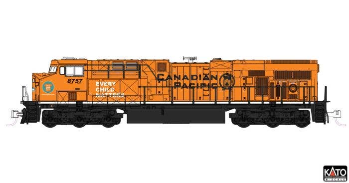 Kato - GE ES44AC GEVO - Standard DC - Canadian Pacific #8757