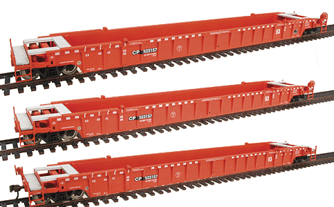 Walthers - Gold Line(TM) 53' NSC 3-Unit Well Car Assembled