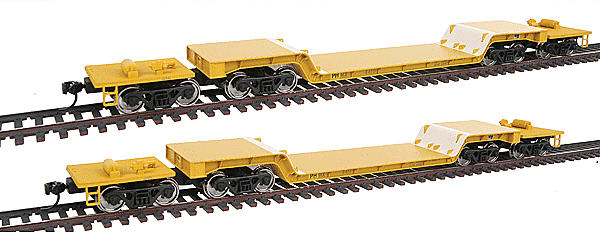 Walthers - Gold Line(TM) 81' 4-Truck Depressed Center Flatcar