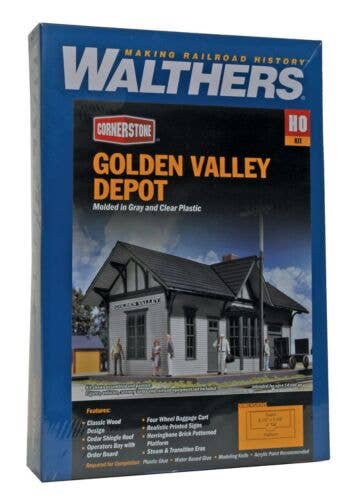 Walthers - Golden Valley Depot - Kit - 6-1/2 x 3-3/8 x 4