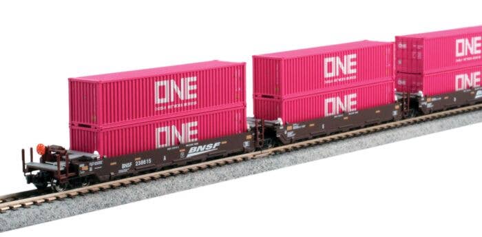 Kato - Gunderson Maxi-I 5-Unit Double-Stack Well Car - 40