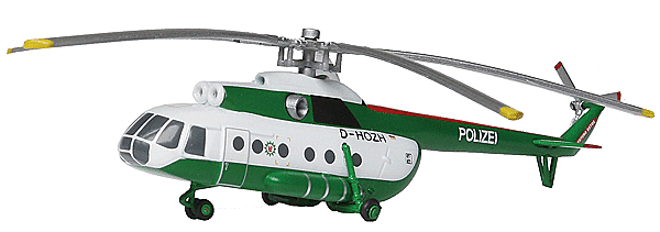 Herpa - Herpa Wings Aircraft Mil 8T Helicopter - Assembled