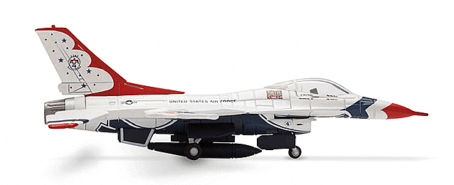 Herpa - Herpa Wings F-16 C Fighting Falcon Fighter Jet - Assembled