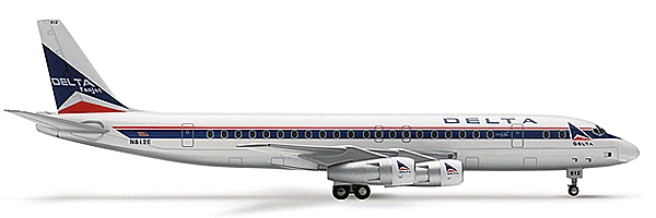 Herpa - Herpa Wings (Metal) - Douglas DC 8-51 - Delta Air Lines