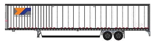 Ttrainworx Hyundai 53' Dry Van Semi Trailer Assembled YRC