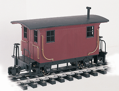 杉山模型 HOナロー 9mm LOGGING CABOOSE Bachmann - Logging Caboose - Red/Unlettered - 160-93170