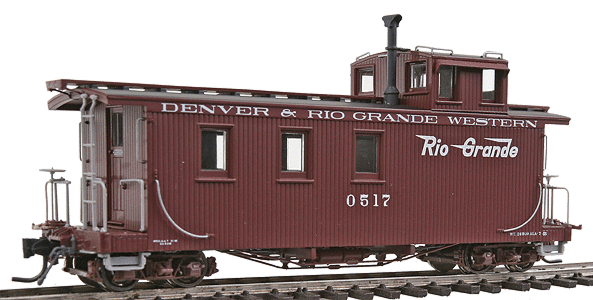 Denver & Rio Grande Steel Caboose 3 Rails échelle O MTH