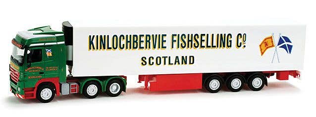 Herpa - Mercedes Actros LH w/Reefer Van Trailer - Assembled