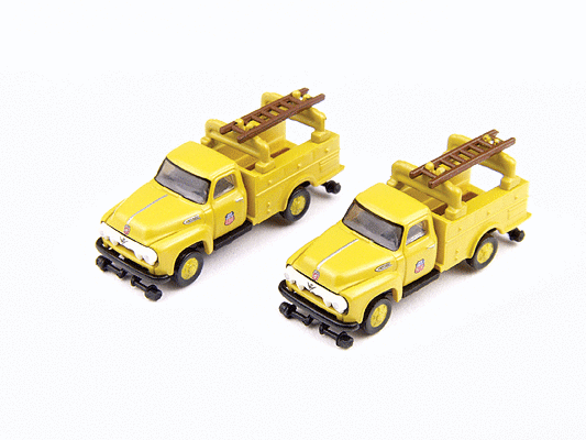 CMW - Mini Metals 1954 Ford F350 Hy-Rail Truck - Union Pacific pkg