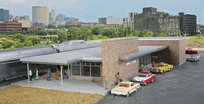 Walthers - Modern Brick Santa Fe Station - Kit - 21-13/16 x 8-1/16