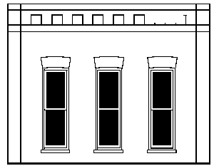 DPM - Modular Walls - Rectangular Window Wall pkg(2) - 243-90105