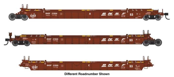 Walthers - NSC Articulated 3-Unit 53' Well Car - Ready-to-Run