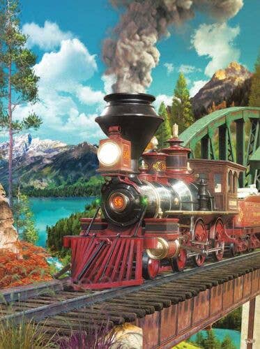 puzzle56 パズル Train Enthusiast Vendors - Number 56 Jigsaw Puzzle - 500 Pieces