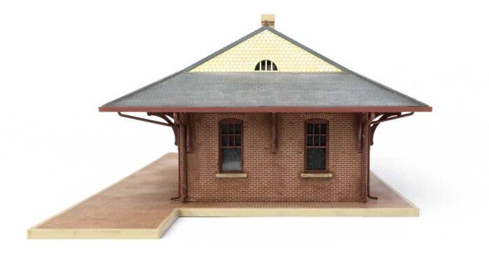 Walthers - Pennsylvania System Brick Combination Station - Kit