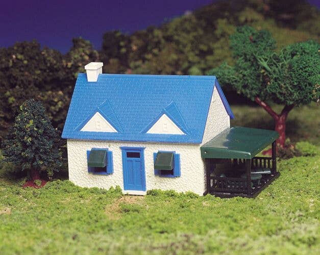 Bachmann Plasticville Classic Kit Cape Cod House 17/8 x 3" 4.8 x