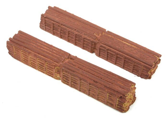 Railstuff Pulpwood Loads One Piece Painted Plaster Castings For Micro Trains Bulkhead Flat Car Lengthwise Logs 506 1570