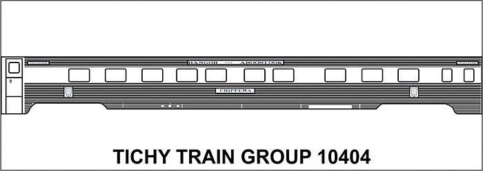 Tichy - Railroad Decal Set - Bangor & Aroostook Passenger Cars ...