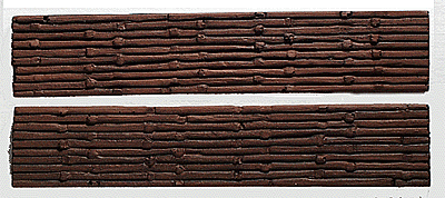 Railstuff Retaining Walls One Piece Painted Plaster Casting Railroad Ties 506 990